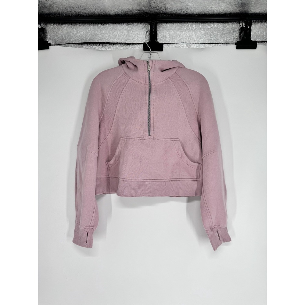 Lululemon Scuba Oversized Half 1/2 Zip Hoodie Violet Verbena Womens XS Fleece